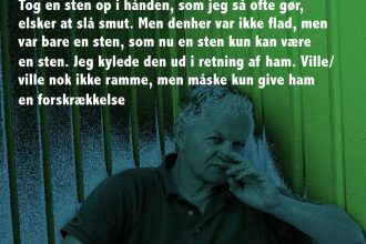 Den danske digter Knud Steffen Nielsen har skrevet et digt med afsæt i konkrete trusler via mail, sociale medier og telefonbeskedder