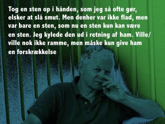 Den danske digter Knud Steffen Nielsen har skrevet et digt med afsæt i konkrete trusler via mail, sociale medier og telefonbeskedder