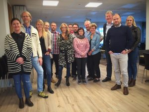 Kursister fra video/tv-kursus på Island med Torben Schou, DR som underviser