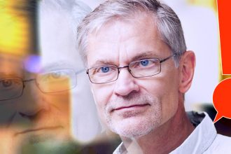 Axel Rappe, journalist Yle siger: Trots att vikten av grävande journalistik ökar, eller kanske just därför, så finns det oroväckande tendenser som hotar den undersökande journalistiken. Foto: Privat / Illustration: Ole Rode Jensen