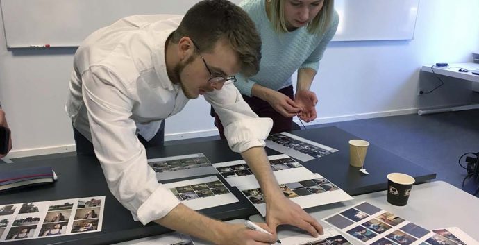 14 unge fototalenter fra Norden og Rusland deltog i "Next to Me" workshoppen. Foto: Mads Greve, lektor på Danmarks Medie og Journalisthøjskole.