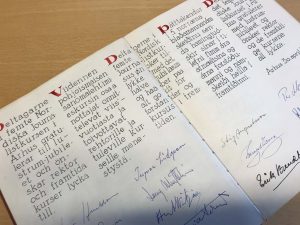 En hilsen fra deltagerne i det femte Nordiske Journalistkursus